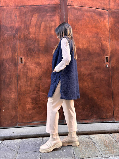 Gilet Peloso Miranda BLU