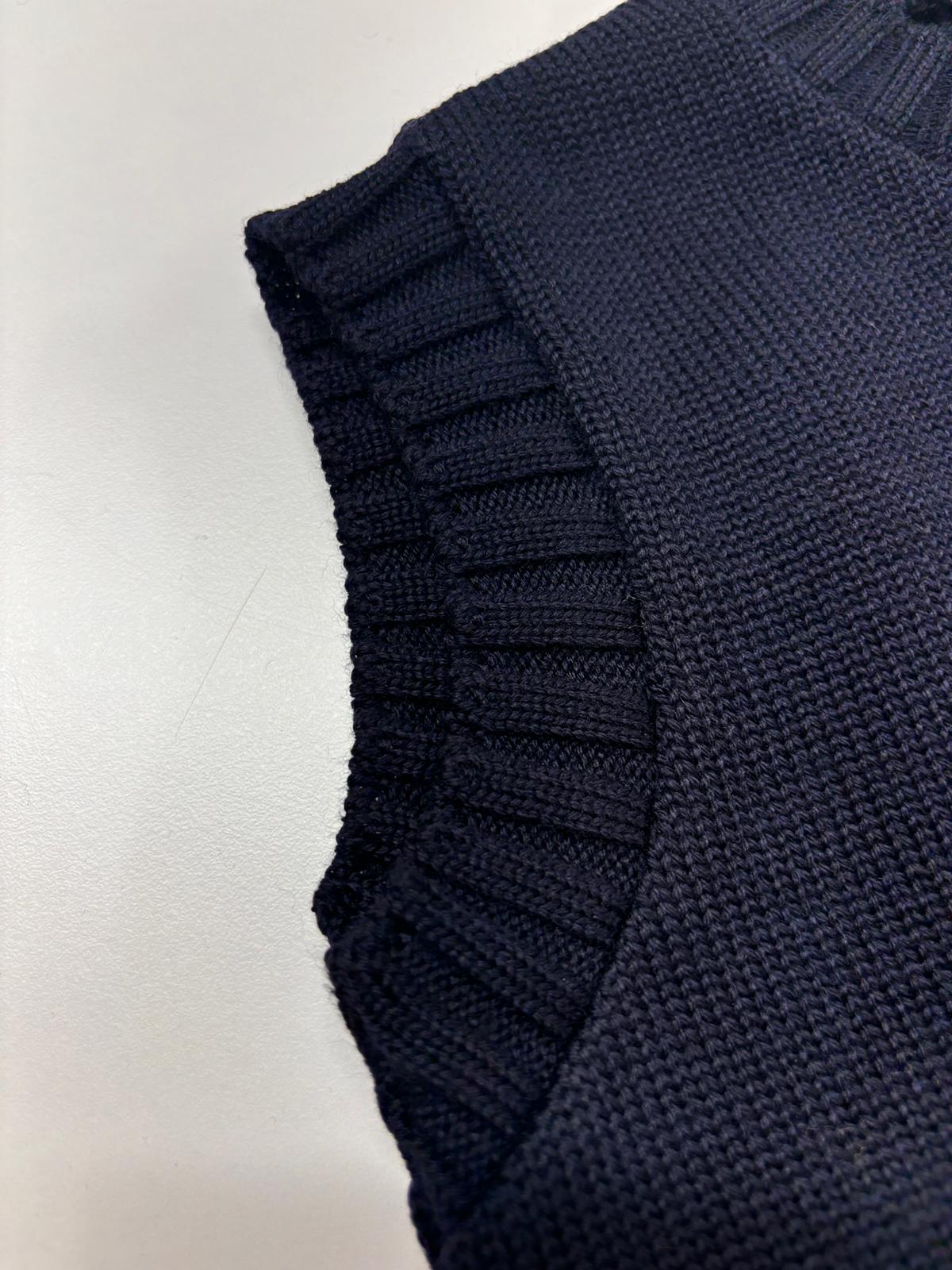Gilet in pura lana merinos