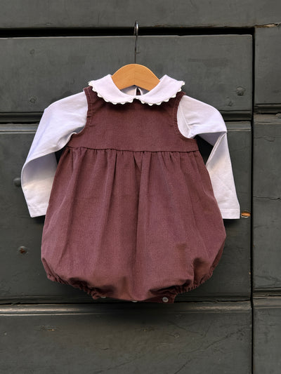 Pagliaccetto BON BON velluto prugna