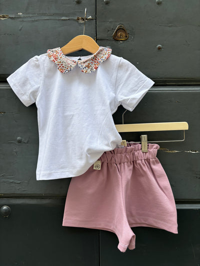 Magliettina CLAUDINE PETALO liberty multicolor jeans