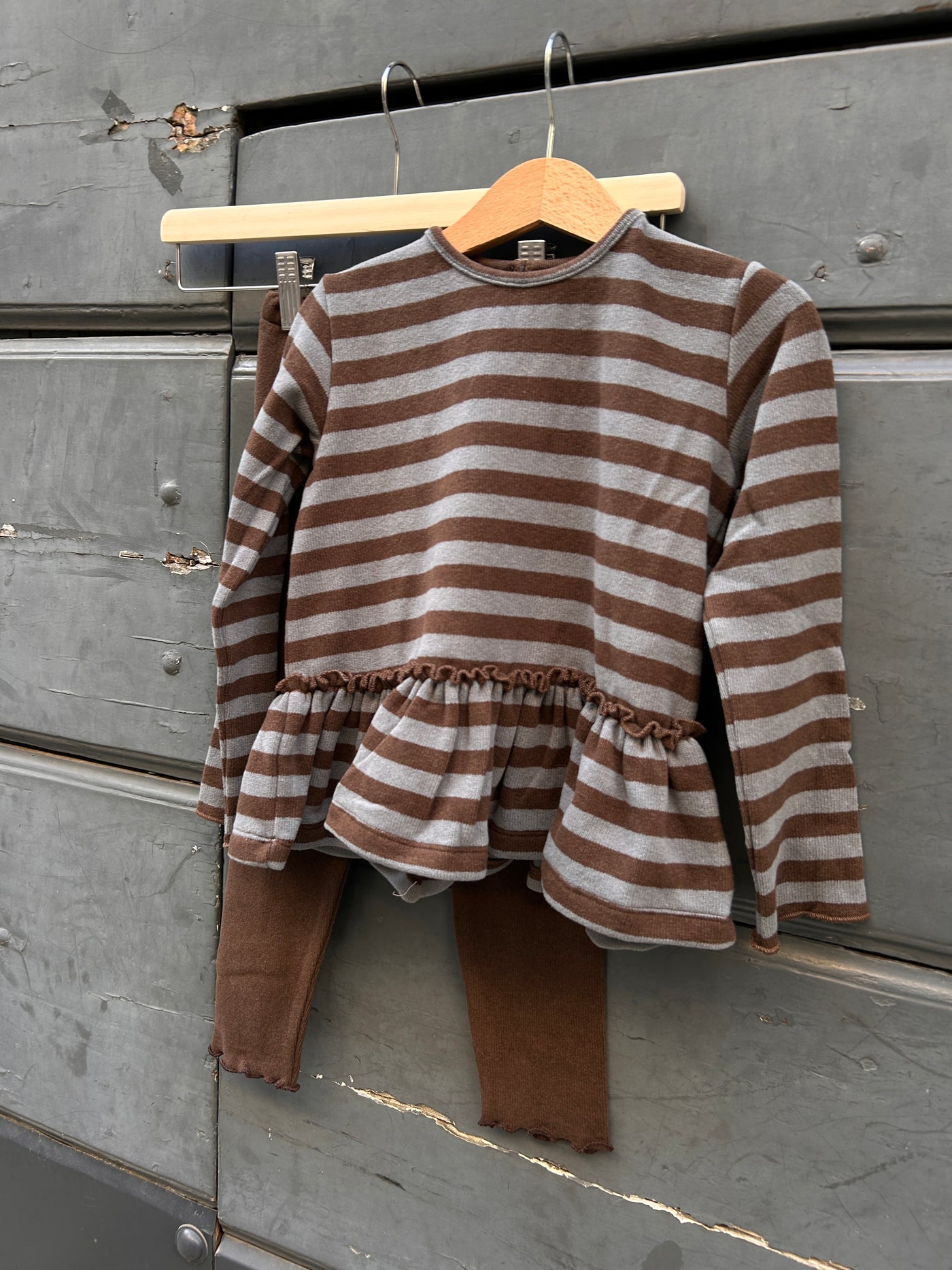 Completo cioccolato caldo cotone AGATA e LEGGINS