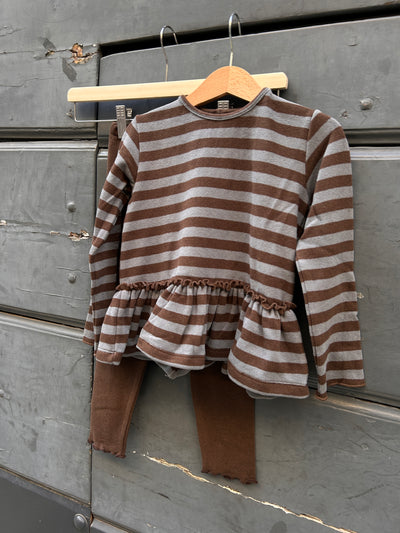 Completo cioccolato caldo cotone AGATA e LEGGINS