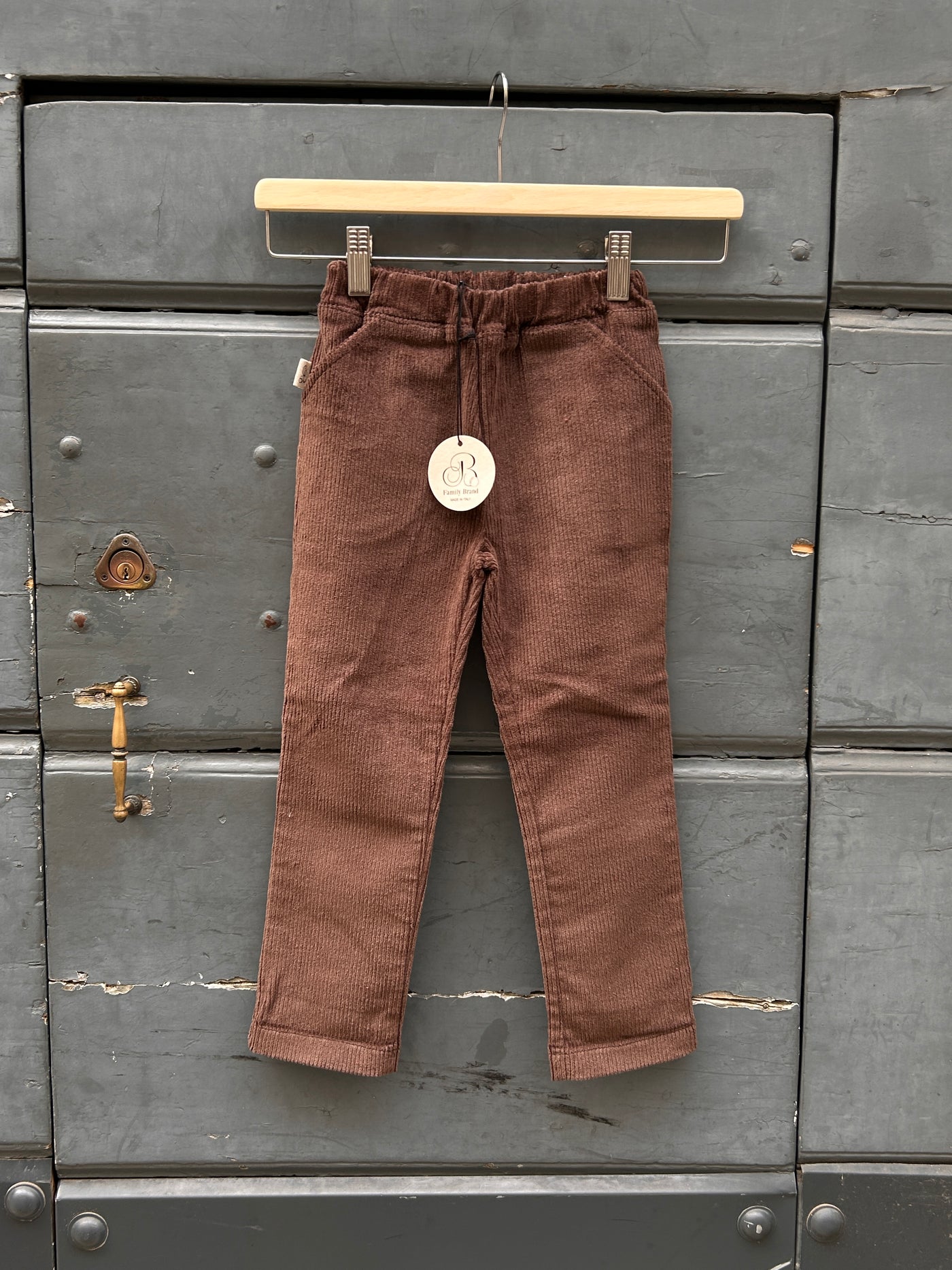 MILANO Pantalone velluto cioccolato