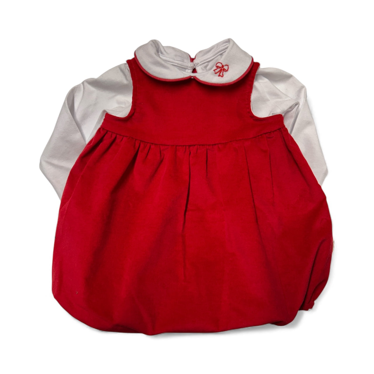 Pagliaccetto BON BON velluto liscio rosso