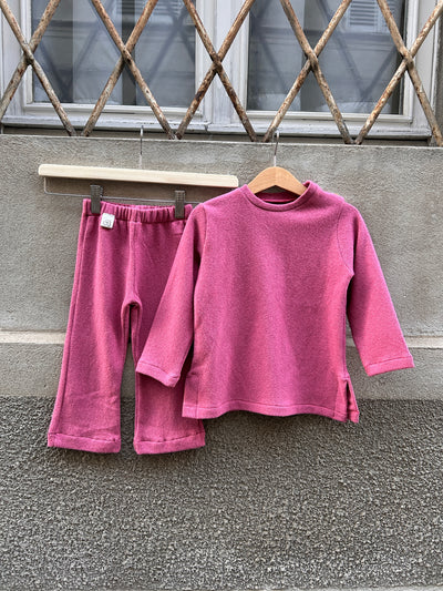 Completo caldo cotone ZOE + SCATOLETTA fucsia