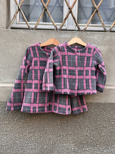 Giacca COCO grigio/fucsia