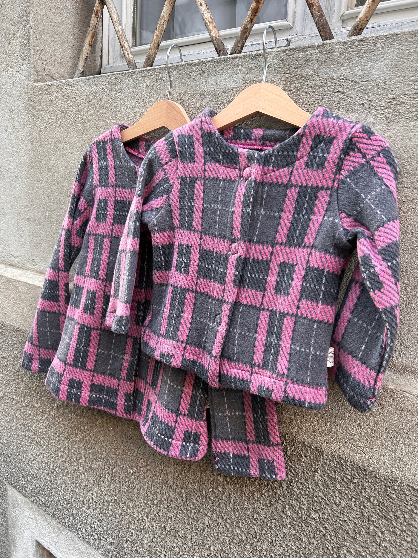 Giacca COCO grigio/fucsia