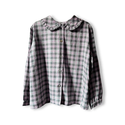 TITTA Camiciola tartan rosa