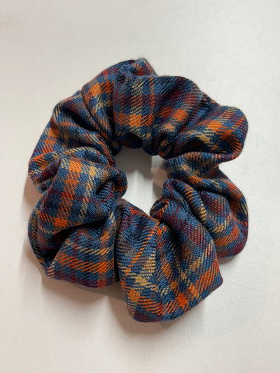 Scrunchies tartan toni caldi