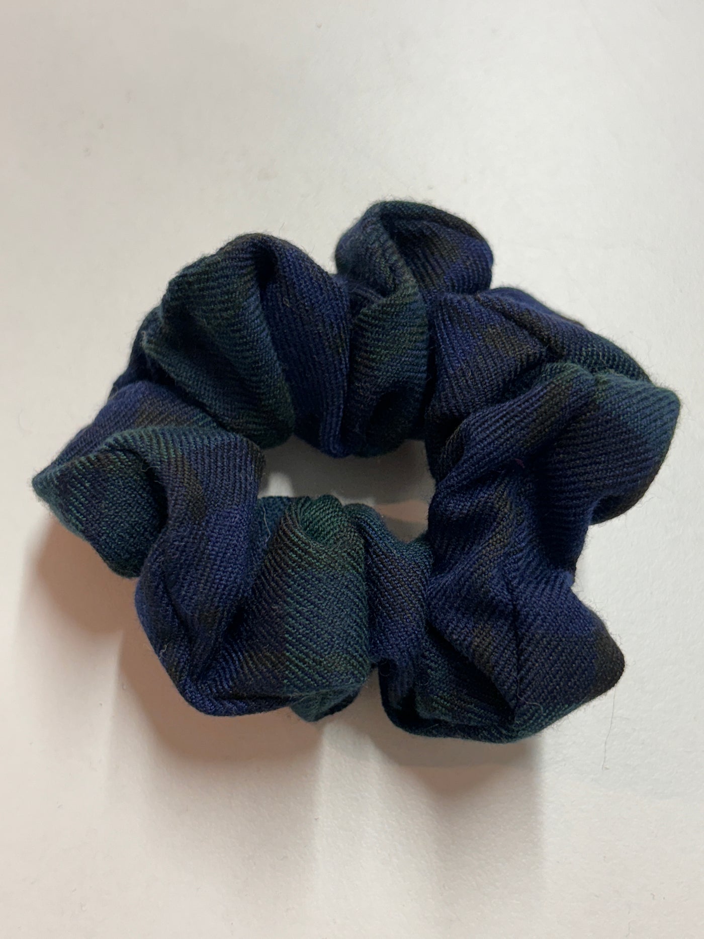 Scrunchies tartan blu