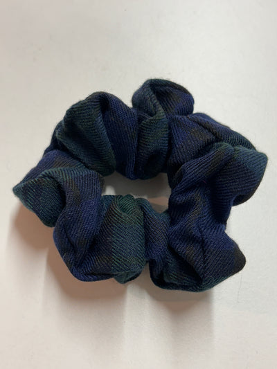Scrunchies tartan blu