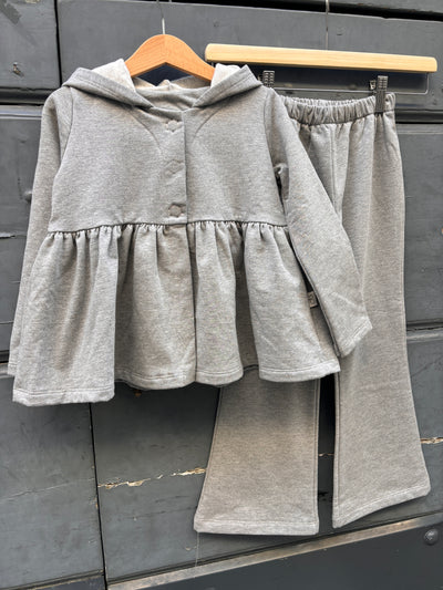 Pantalone ZOE zampetta in felpa grigia