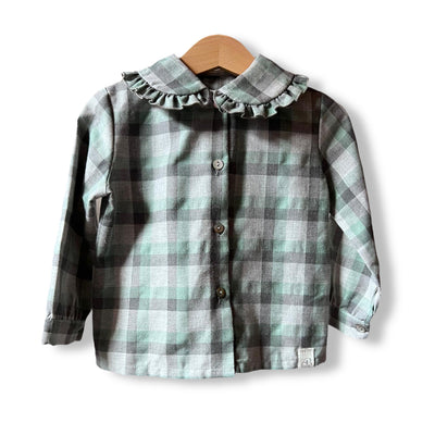TITTA Camiciola tartan verde