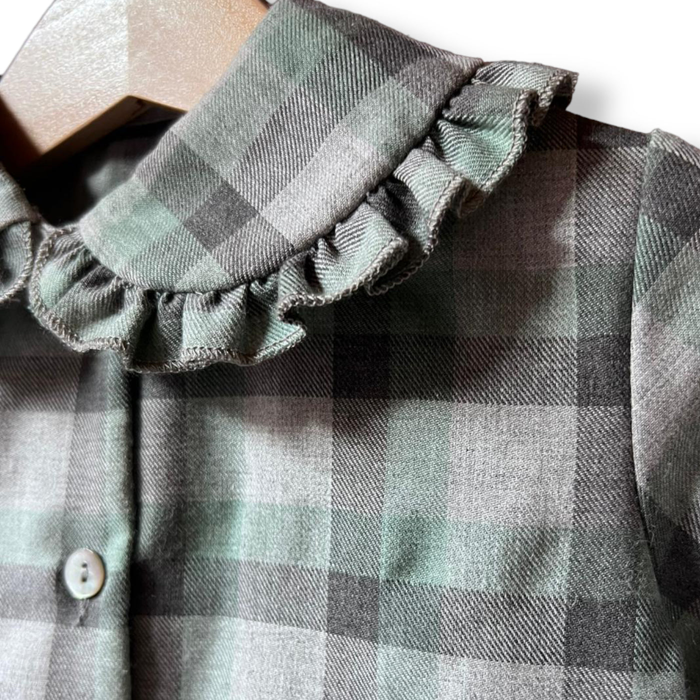TITTA Camiciola tartan verde