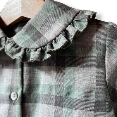 TITTA Camiciola tartan verde