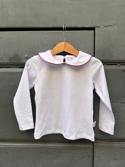 Maglietta CLAUDINE bordino prugna