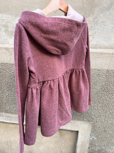 Felpa CLARA felpa lurex prugna