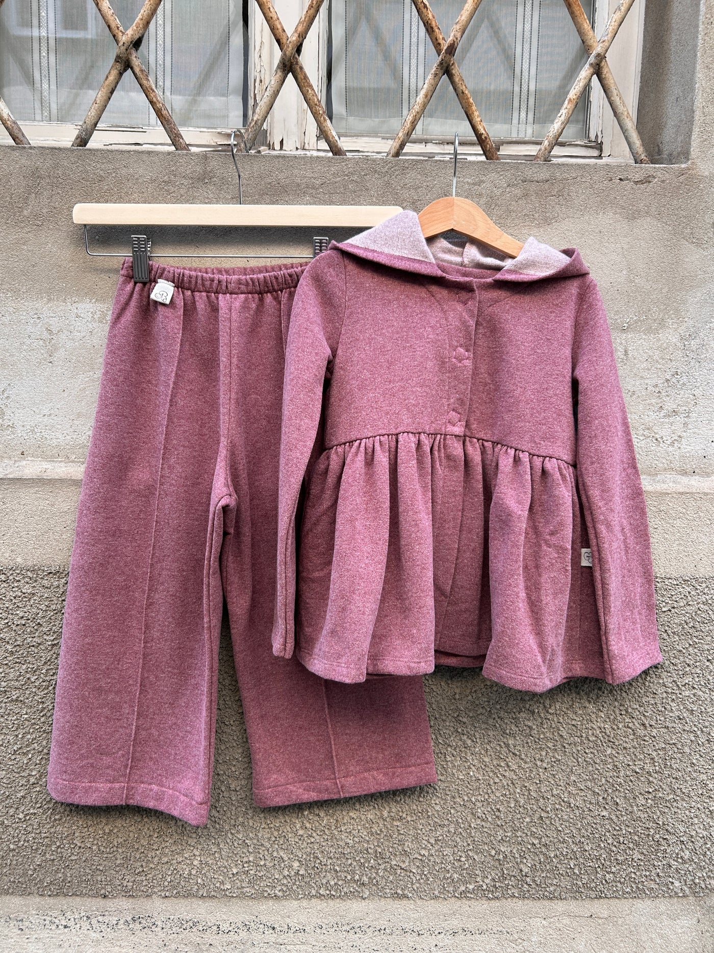 Felpa CLARA felpa lurex prugna