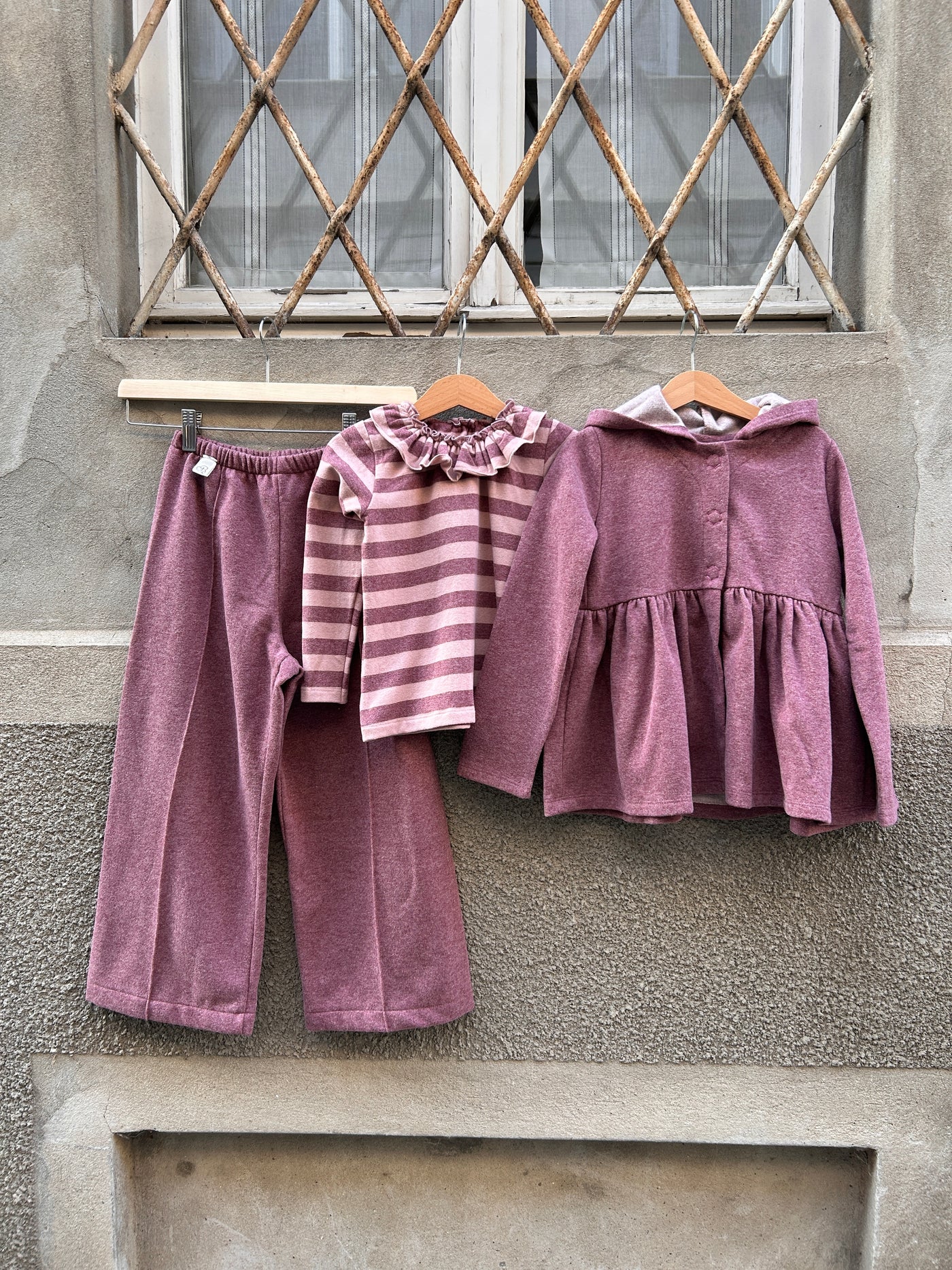 ELOISA righe lilla caldo cotone