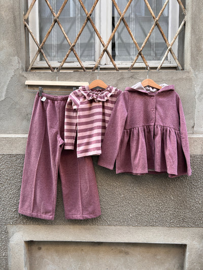 ELOISA righe lilla caldo cotone