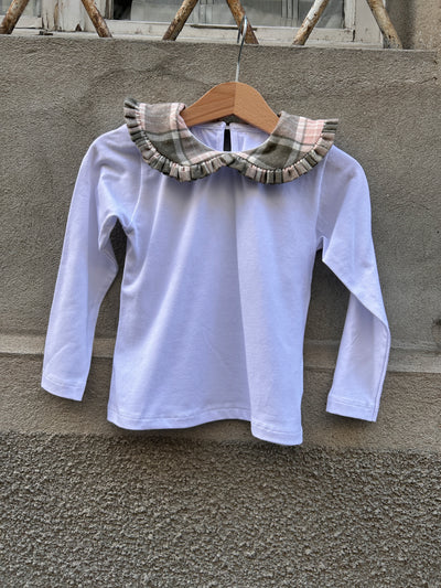 Maglietta CLAUDINE tartan oliva