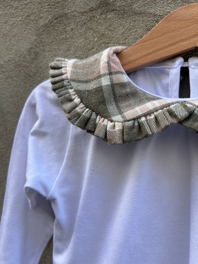 Maglietta CLAUDINE tartan oliva