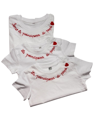 T-shirt PRINCIPESSA DI PAPA'