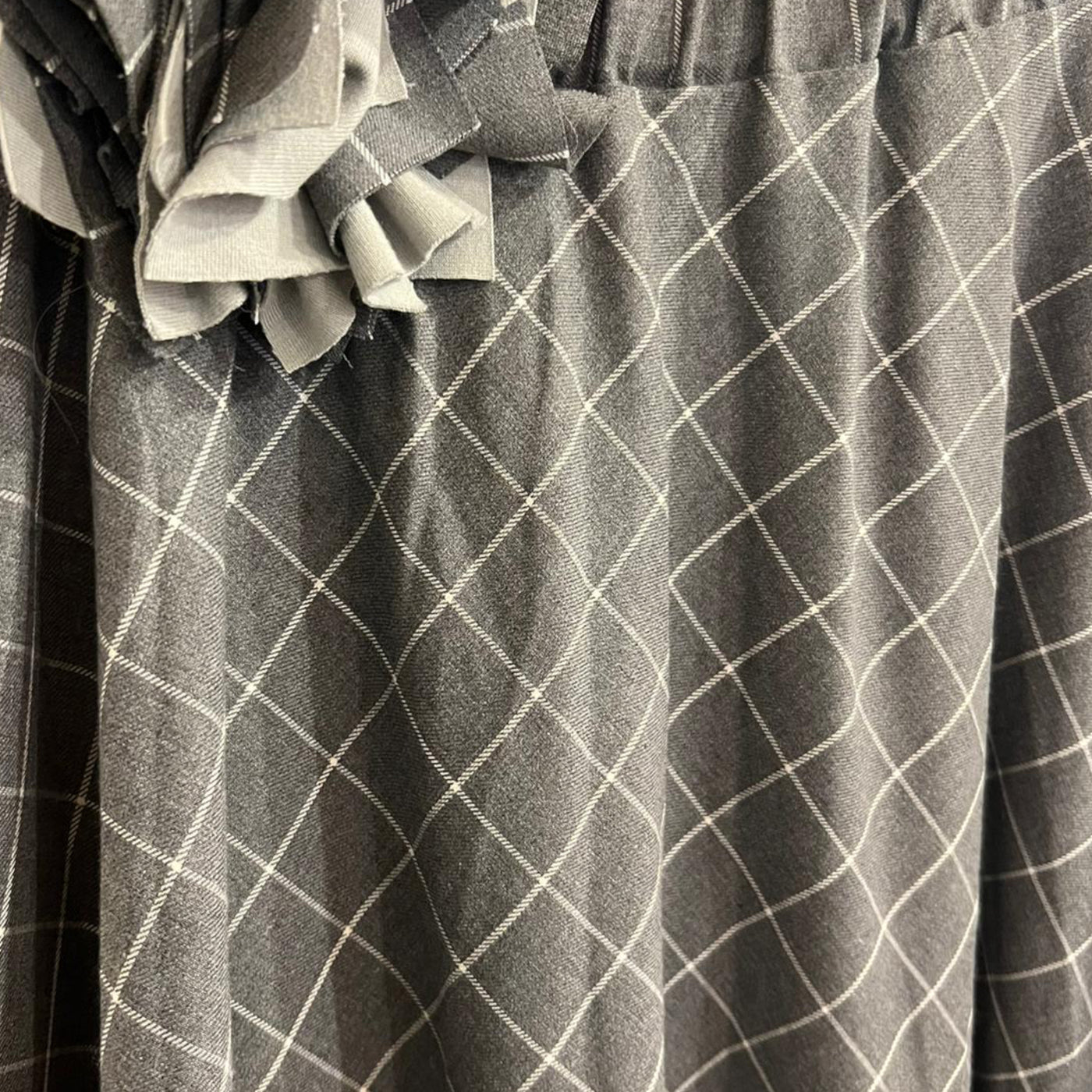 Gonna SIBILLA tartan grigio