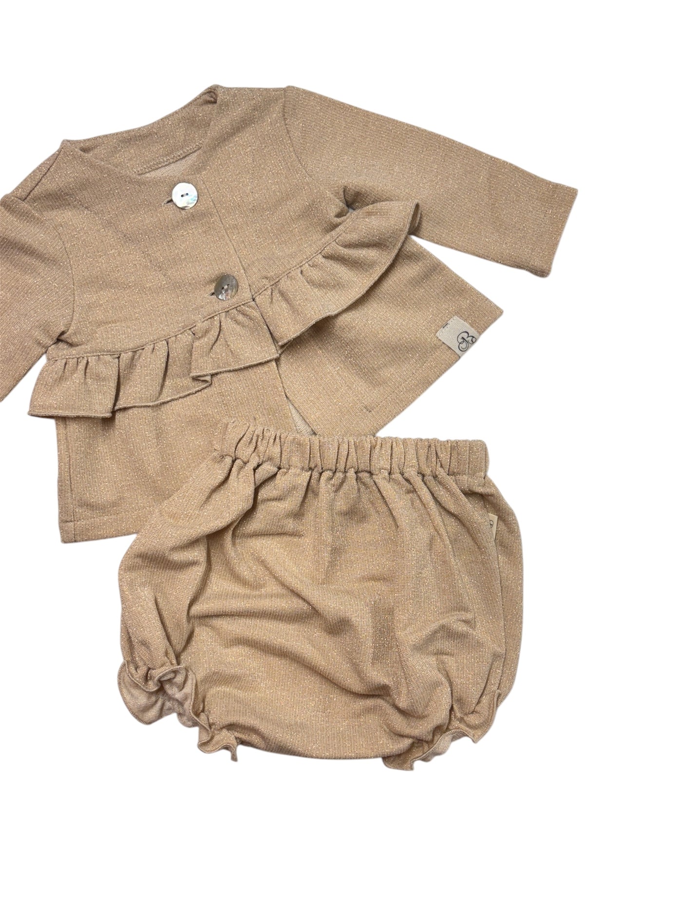 Giacchina ALICE panna lurex con culotte
