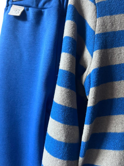 Completo Blu a righe oceano
