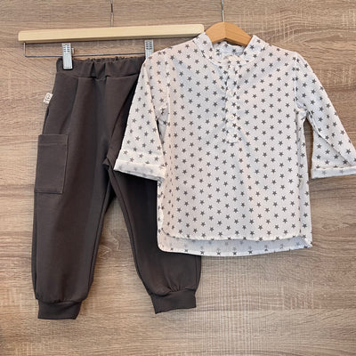 RICKY Pantalone grigio fumo