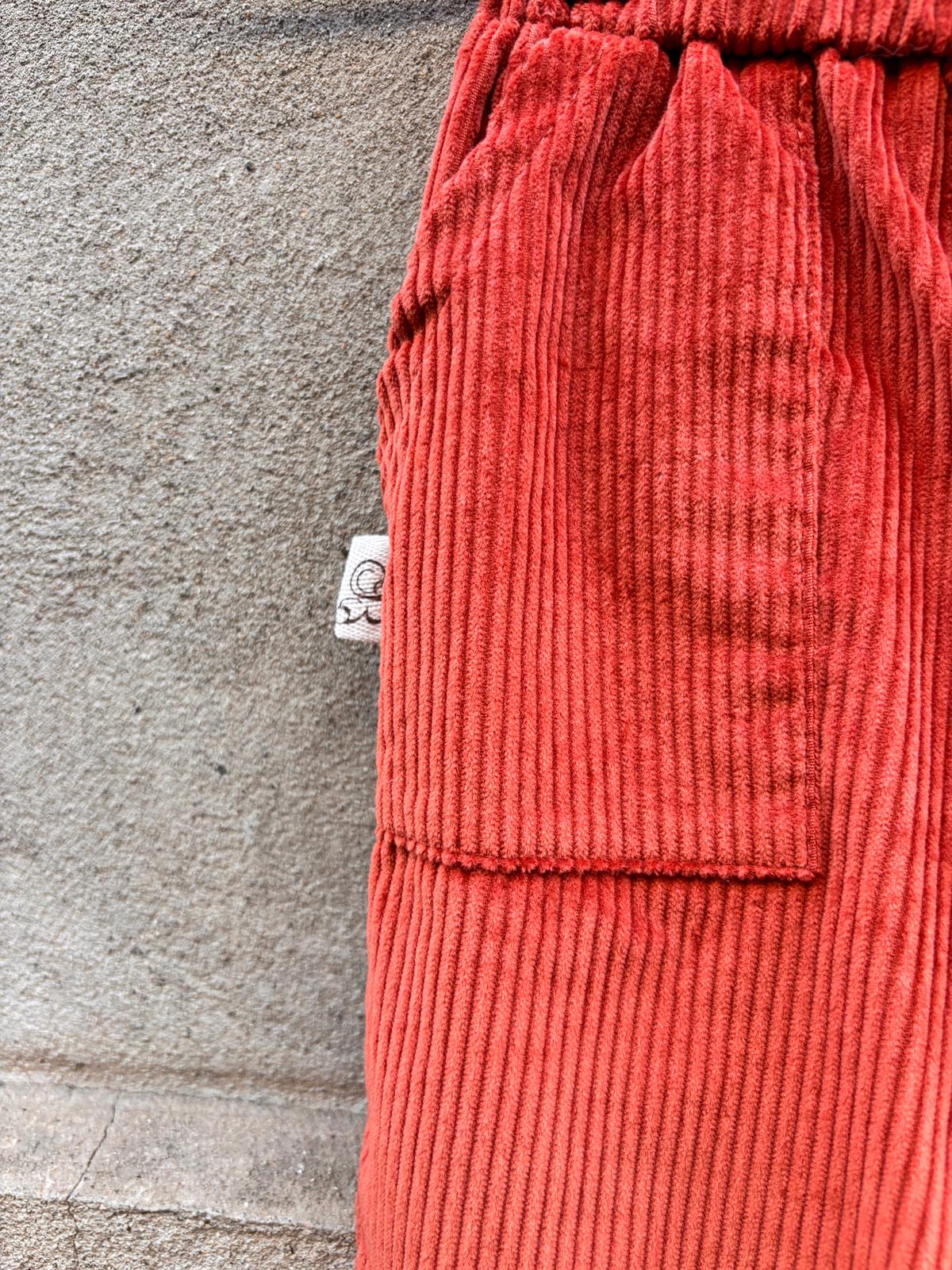 Pantalone NEW YORK costa velluto coccio