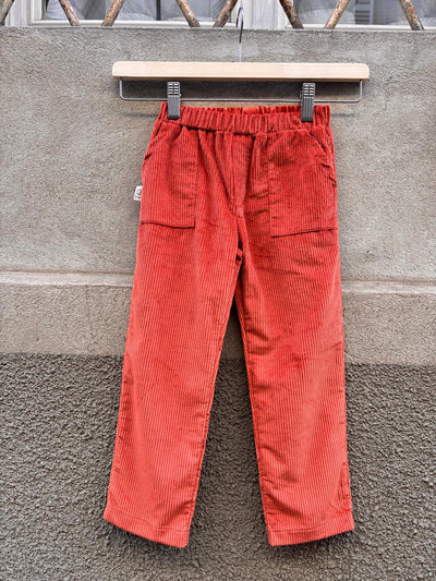 Pantalone NEW YORK costa velluto coccio