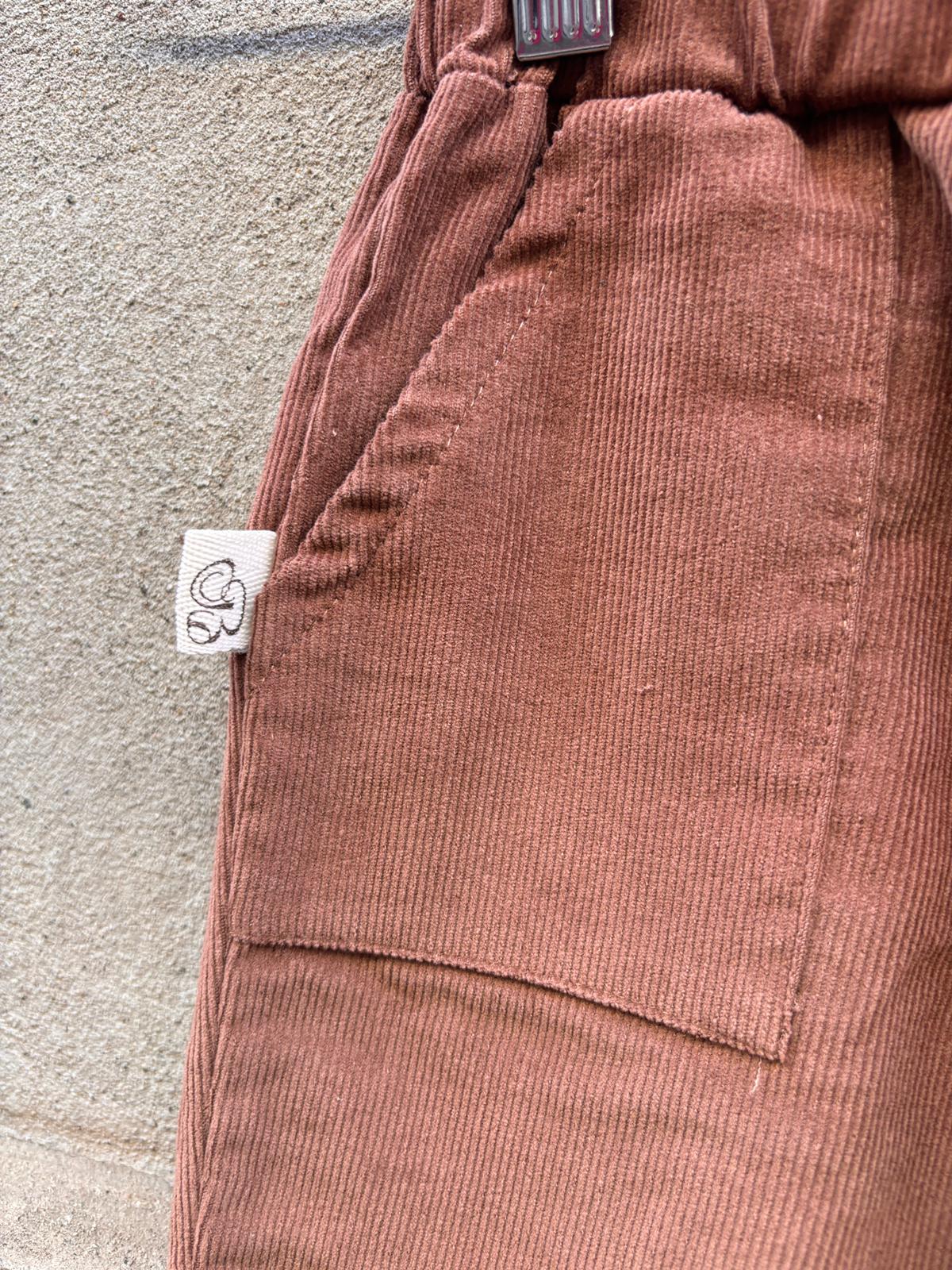 Pantalone NEW YORK costa velluto nutella