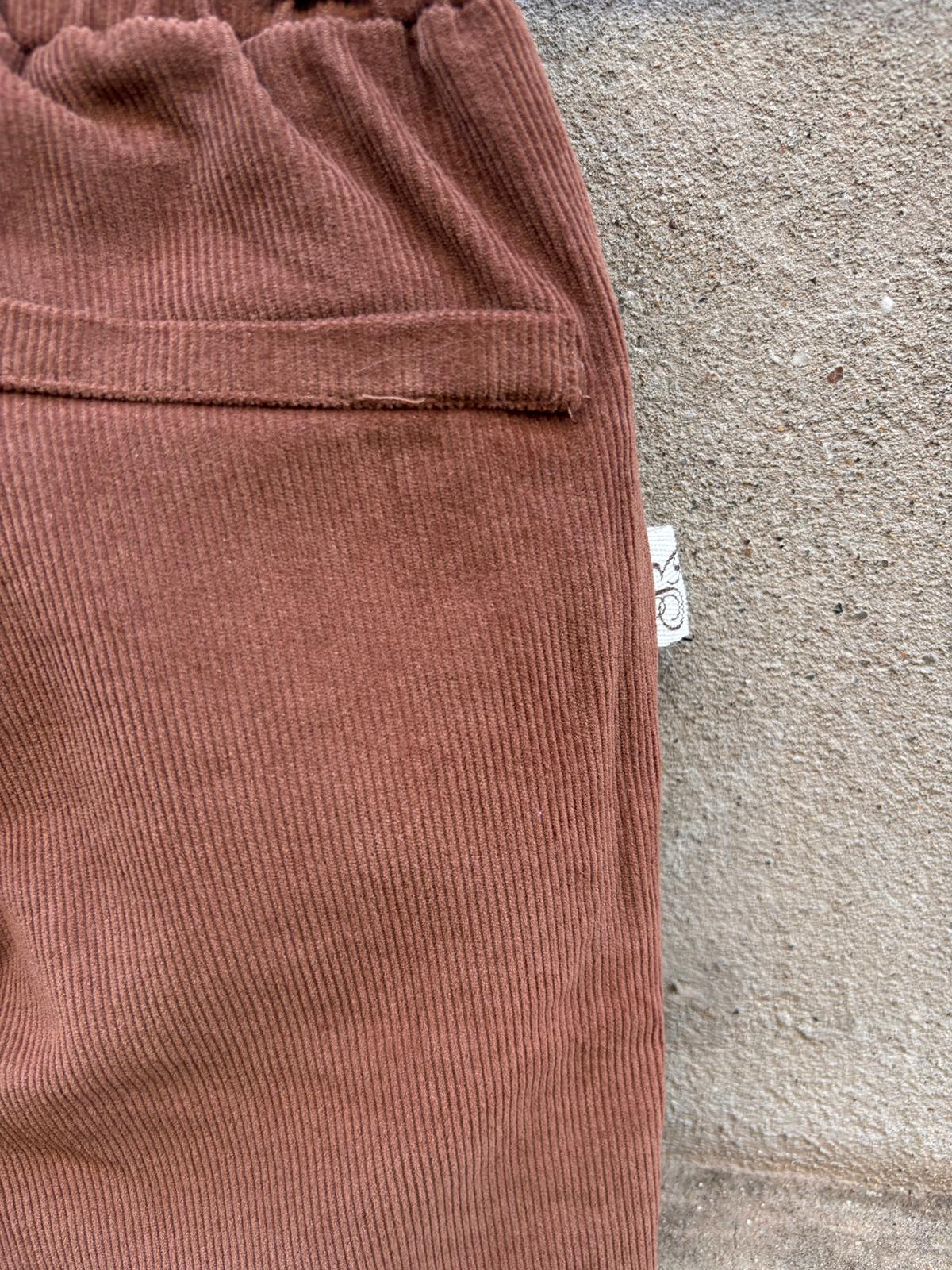 Pantalone NEW YORK costa velluto nutella