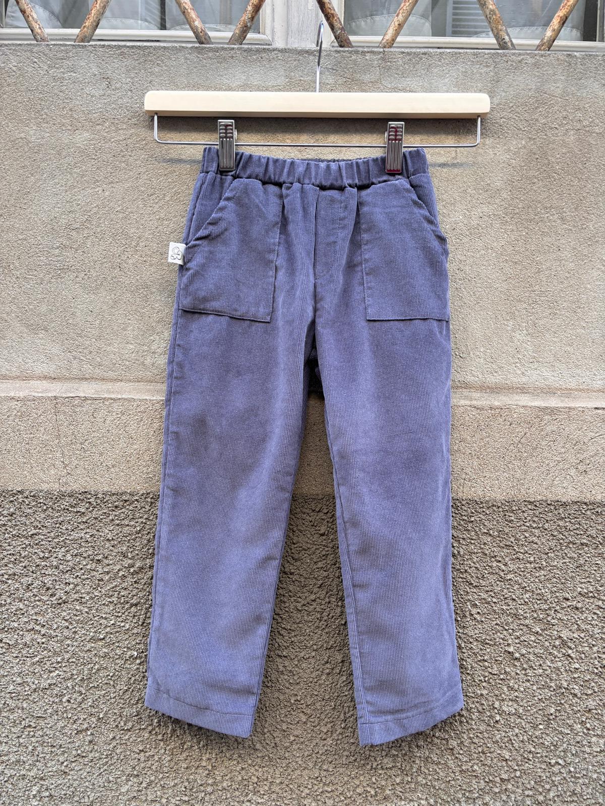 Pantalone NEW YORK micro coste velluto carta zucchero
