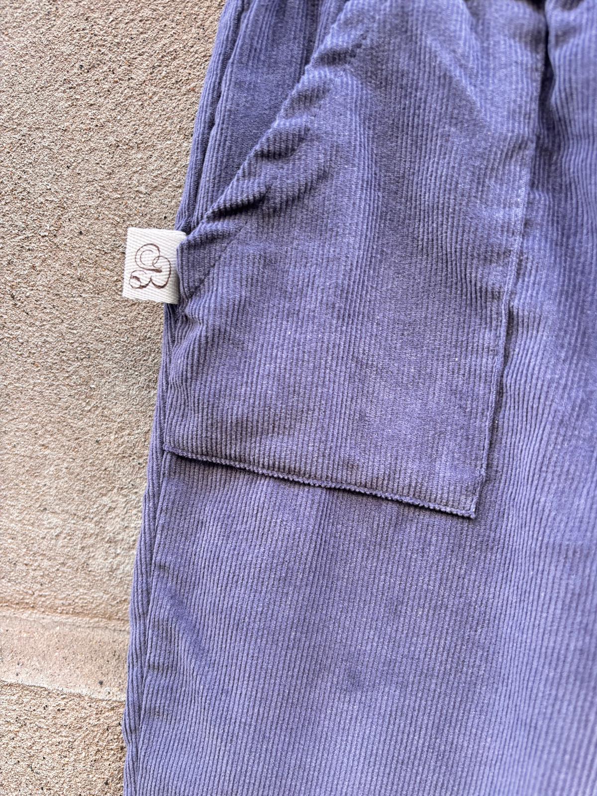 Pantalone NEW YORK micro coste velluto carta zucchero
