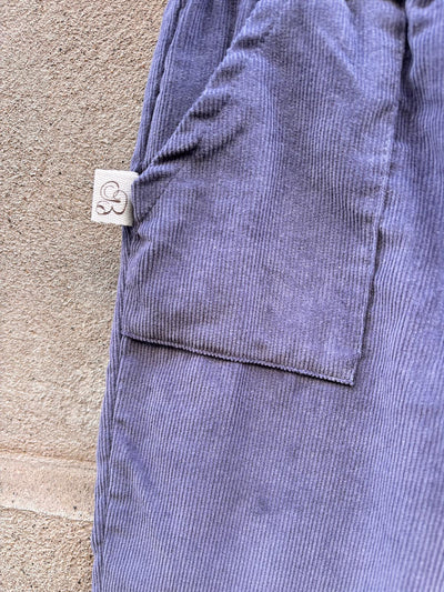 Pantalone NEW YORK micro coste velluto carta zucchero