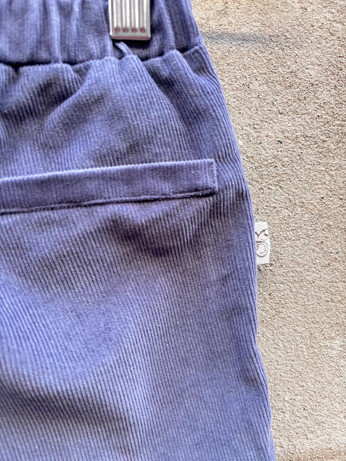 Pantalone NEW YORK micro coste velluto carta zucchero