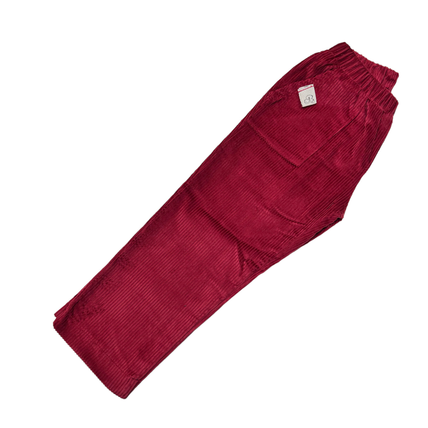 Pantalone NEW YORK costa velluto rosso scuro