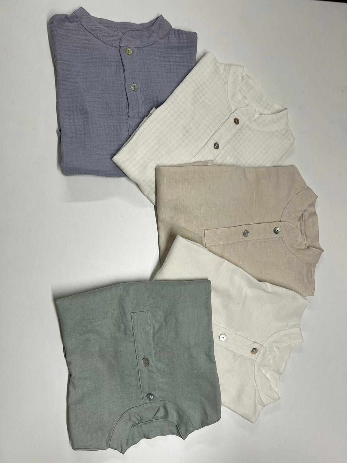 MARCELLO Camiciola lino beige