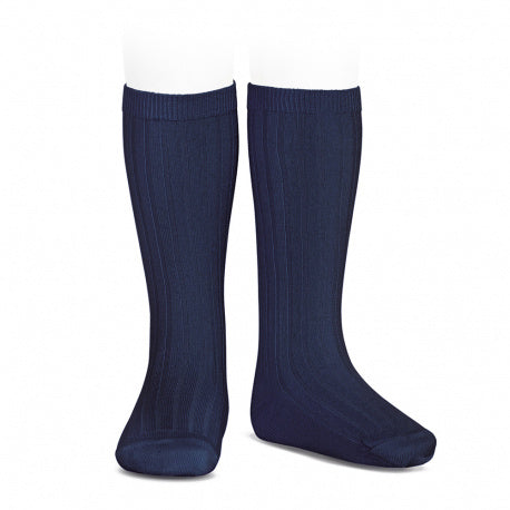 Calze lunghe basic a coste