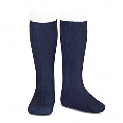 Calze lunghe basic a coste