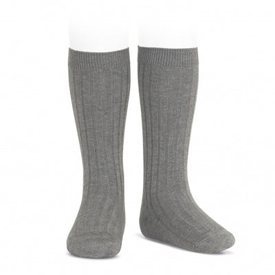 Calze lunghe basic a coste