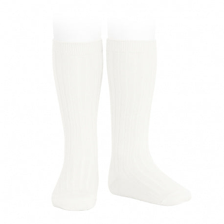 Calze lunghe basic a coste
