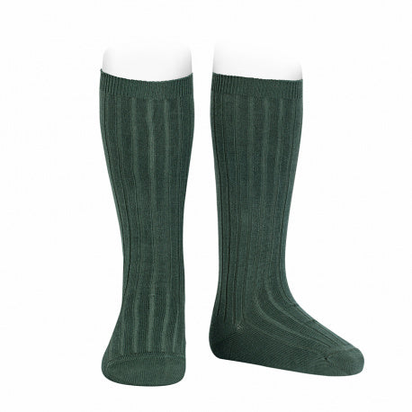 Calze lunghe basic a coste