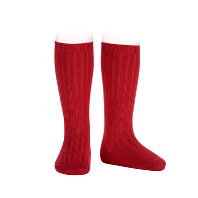 Calze lunghe basic a coste