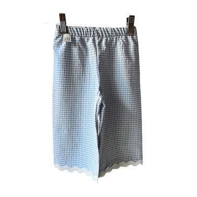 REBECCA Pantalone vichy azzurro