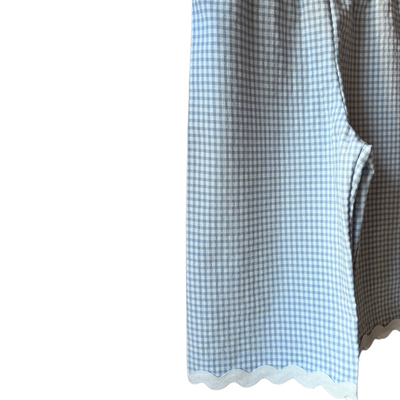 REBECCA Pantalone vichy azzurro