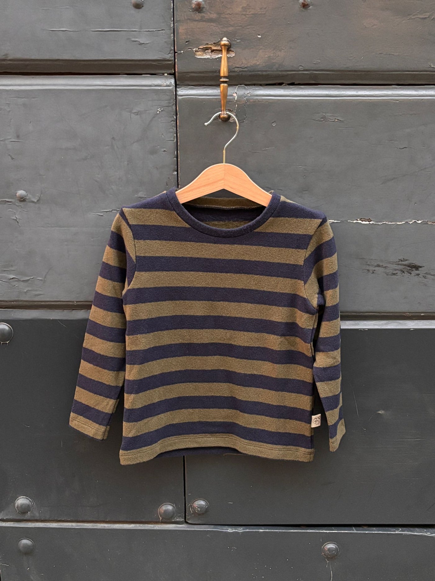 MATTEO Maglioncino righe VERDONE/BLU